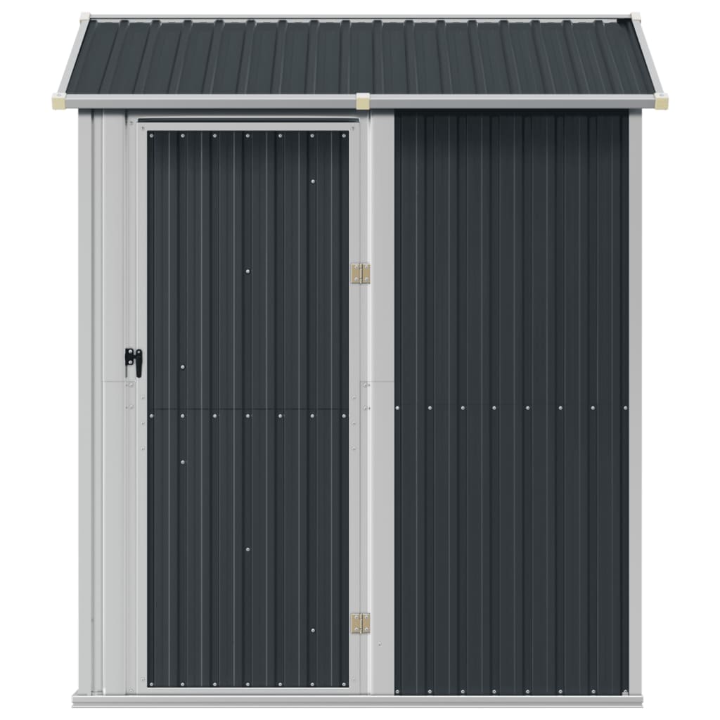 NNEVL Garden Shed Anthracite 192x152.5x237 cm Galvanised Steel-3