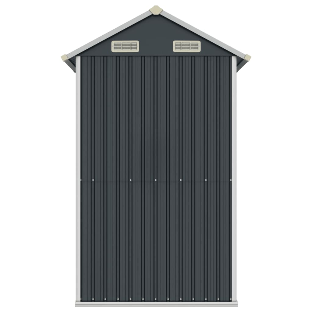 NNEVL Garden Shed Anthracite 192x152.5x237 cm Galvanised Steel-4
