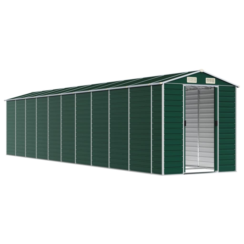 NNEVL Garden Shed Green 191x895x198 cm Galvanised Steel-2