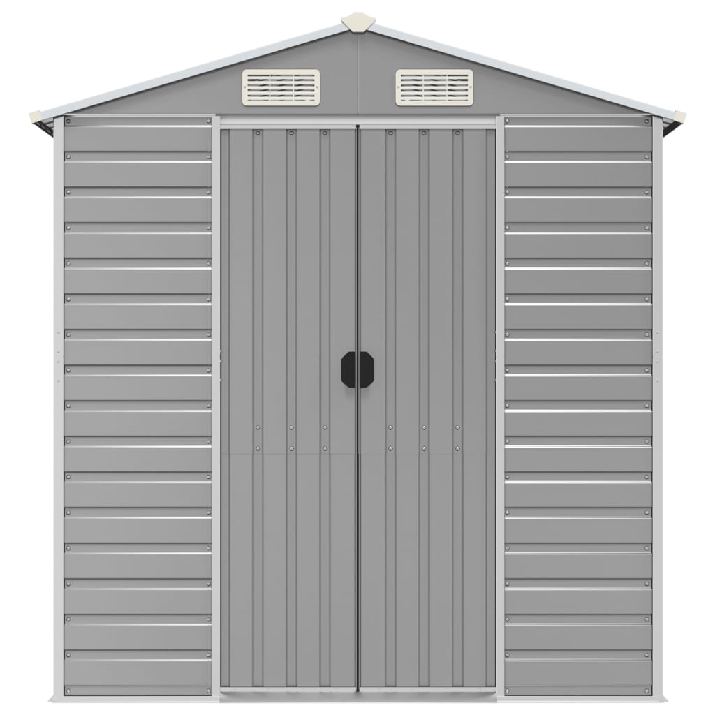 NNEVL Garden Shed Light Grey 191x980x198 cm Galvanised Steel-3