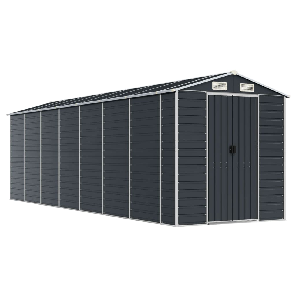 NNEVL Garden Shed Anthracite 191x640x198 cm Galvanised Steel-1