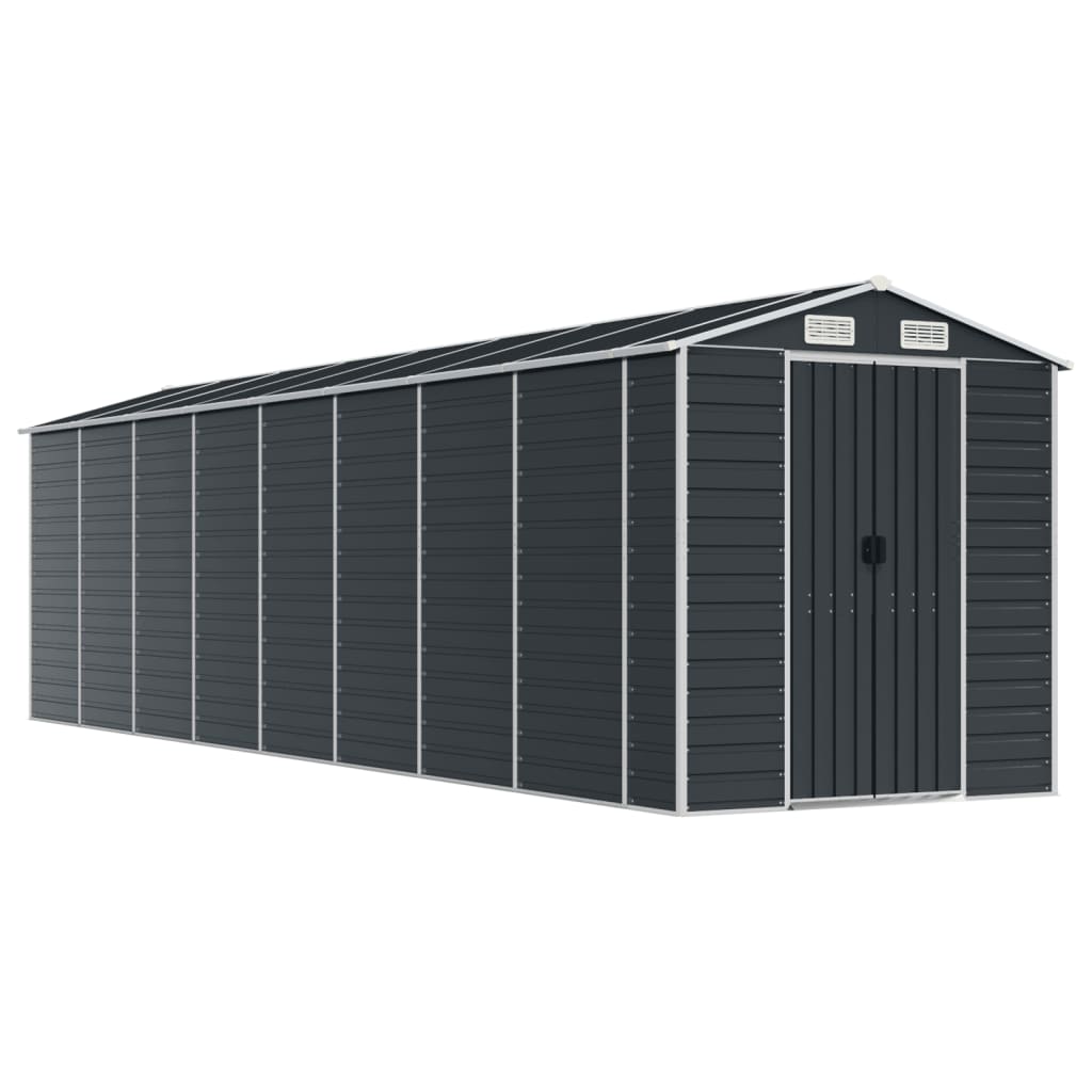 NNEVL Garden Shed Anthracite 191x725x198 cm Galvanised Steel-1