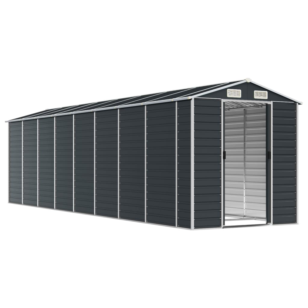 NNEVL Garden Shed Anthracite 191x725x198 cm Galvanised Steel-2