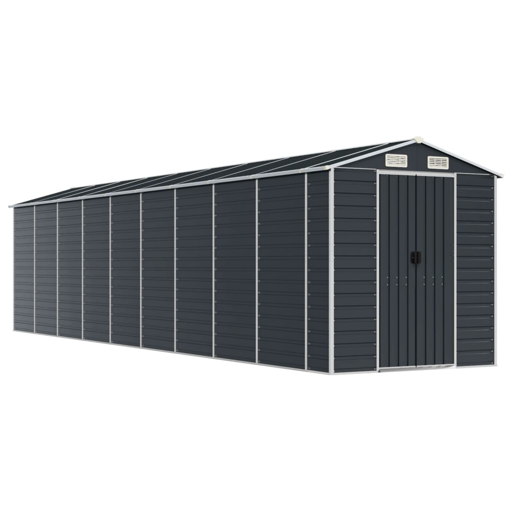 NNEVL Garden Shed Anthracite 191x810x198 cm Galvanised Steel-1