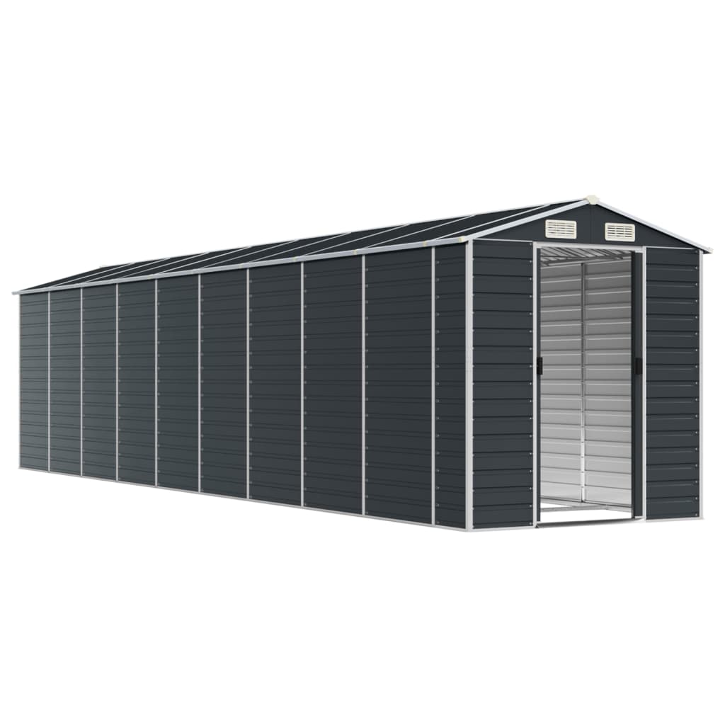 NNEVL Garden Shed Anthracite 191x810x198 cm Galvanised Steel-2