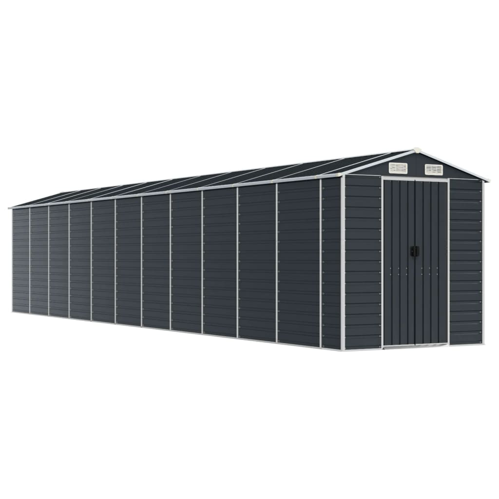 NNEVL Garden Shed Anthracite 191x980x198 cm Galvanised Steel-1