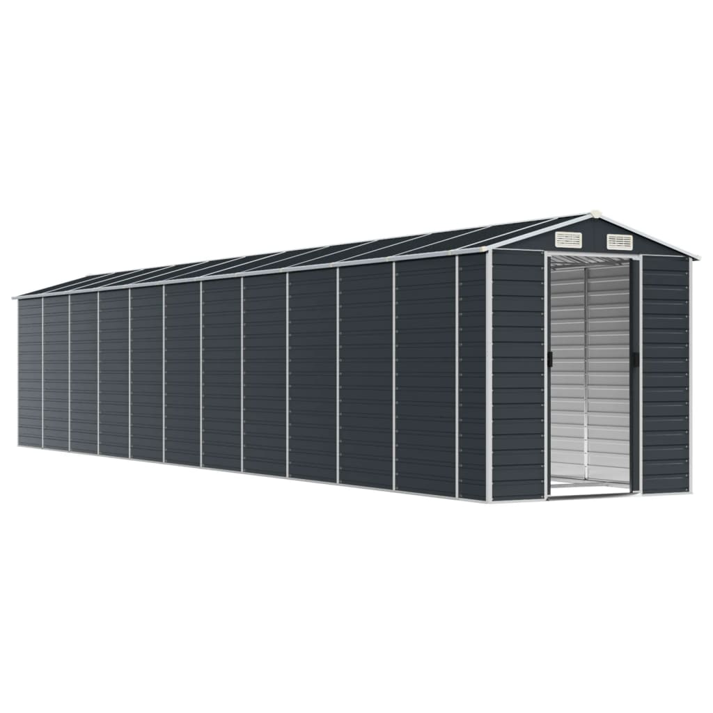 NNEVL Garden Shed Anthracite 191x980x198 cm Galvanised Steel-2