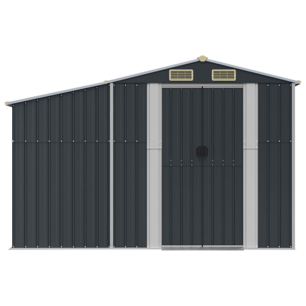 NNEVL Garden Shed Anthracite 277x192.5x179 cm Galvanised Steel-3