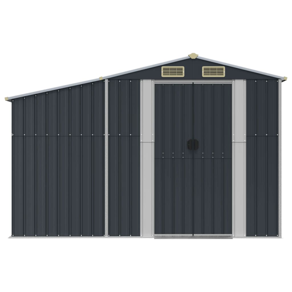 NNEVL Garden Shed Anthracite 277x279x179 cm Galvanised Steel-3