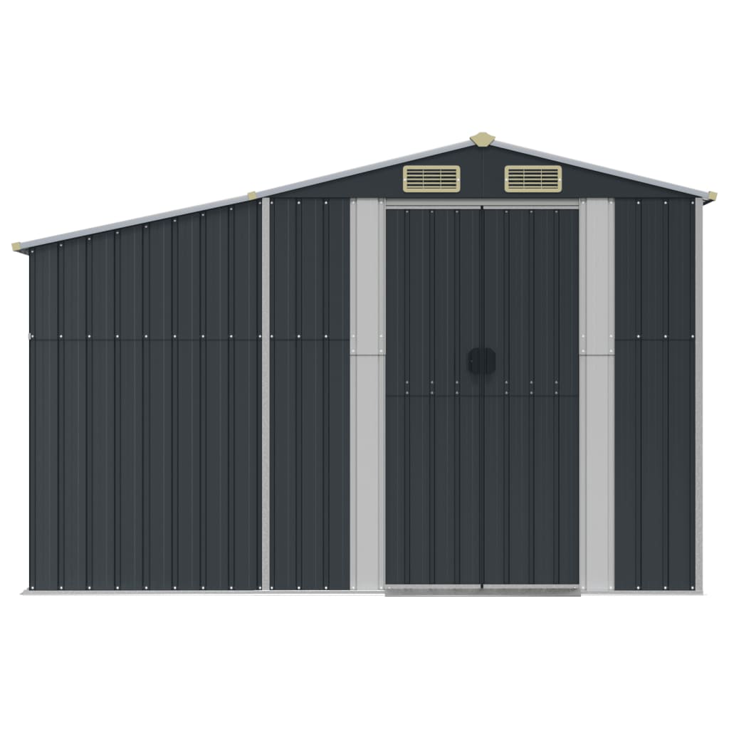 NNEVL Garden Shed Anthracite 277x365.5x179 cm Galvanised Steel-3