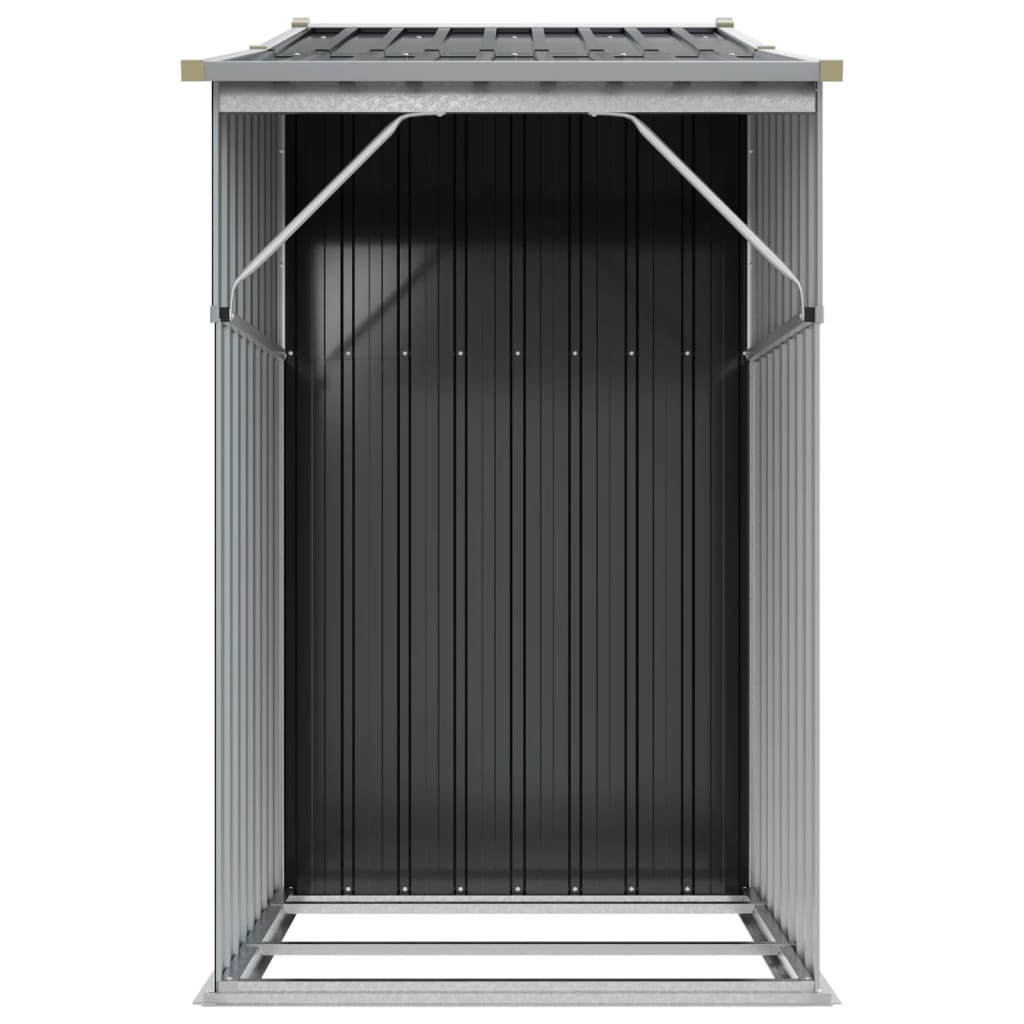 NNEVL Garden Shed Anthracite 277x93x179 cm Galvanised Steel-4