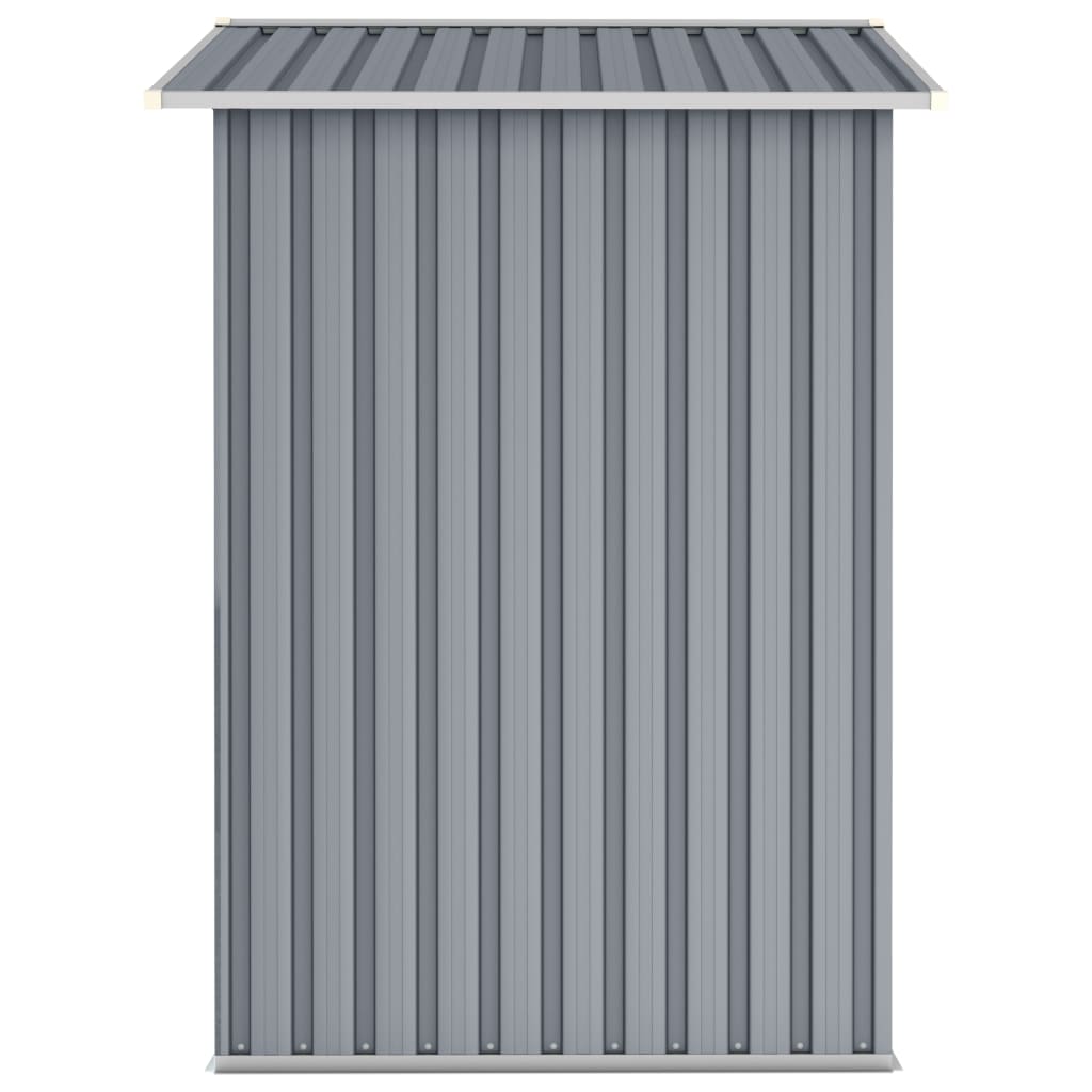 NNEVL Garden Shed Grey 205x129x183 cm Galvanised Steel-3