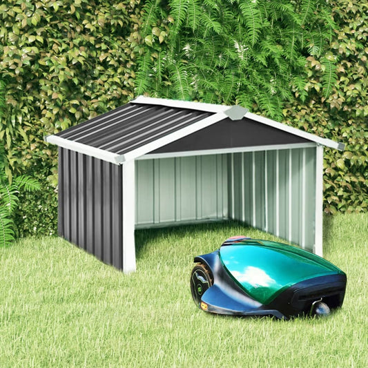 NNEVL Garden Robot Lawnmower Shed 92x97x63 cm Galvanised Steel Anthracite-0