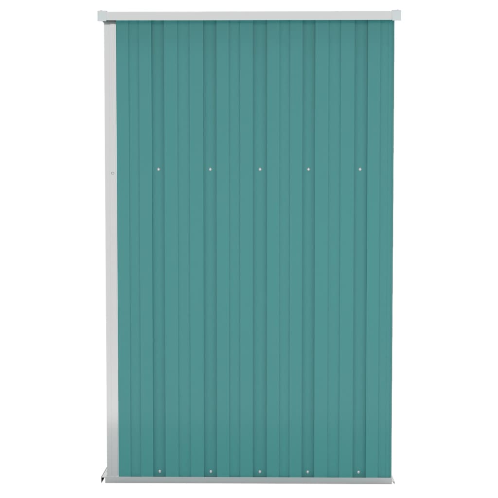 NNEVL Wall-mounted Garden Shed Green 118x100x178 cm Galvanised Steel-3