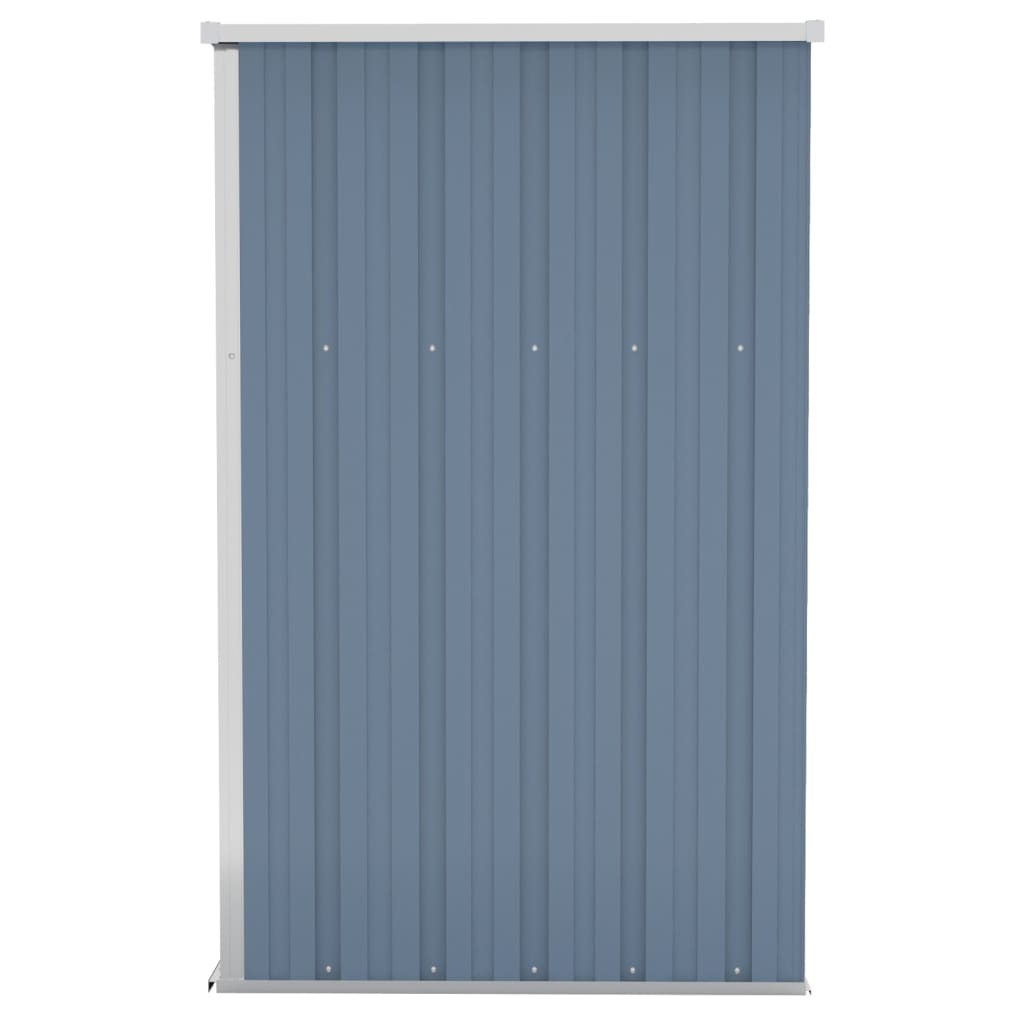 NNEVL Wall-mounted Garden Shed Grey 118x100x178 cm Galvanised Steel-3