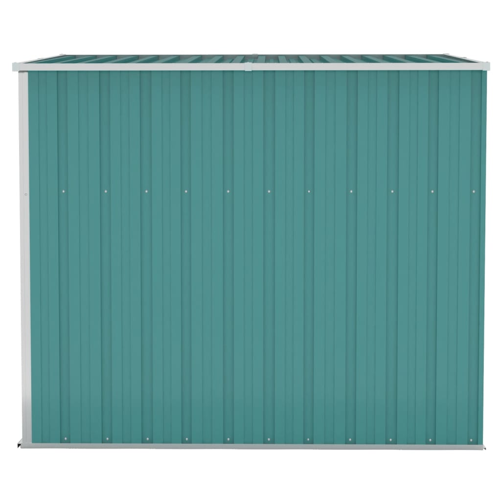 NNEVL Wall-mounted Garden Shed Green 118x194x178 cm Galvanised Steel-3