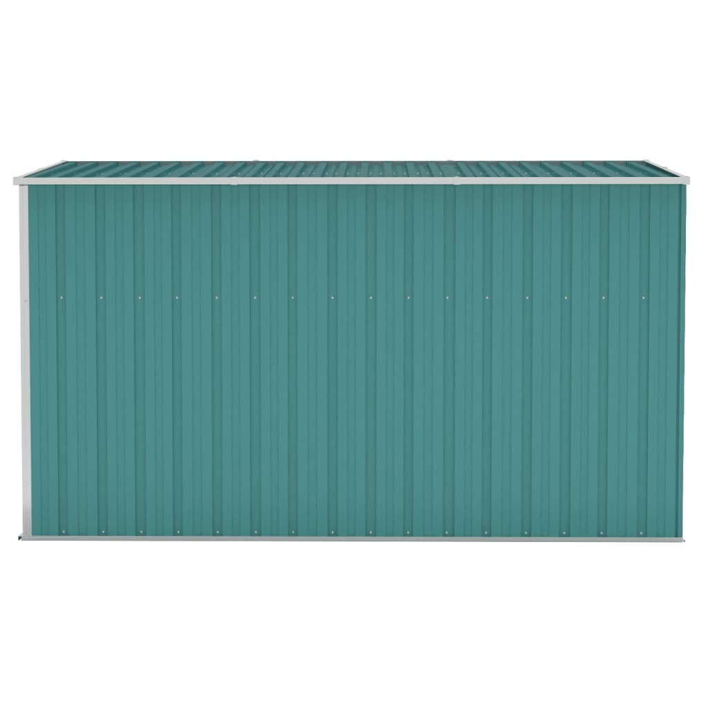 NNEVL Wall-mounted Garden Shed Green 118x288x178 cm Galvanised Steel-3