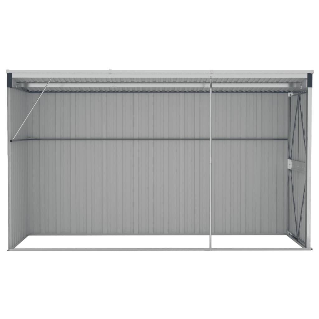 NNEVL Wall-mounted Garden Shed Anthracite 118x288x178 cm Steel-4