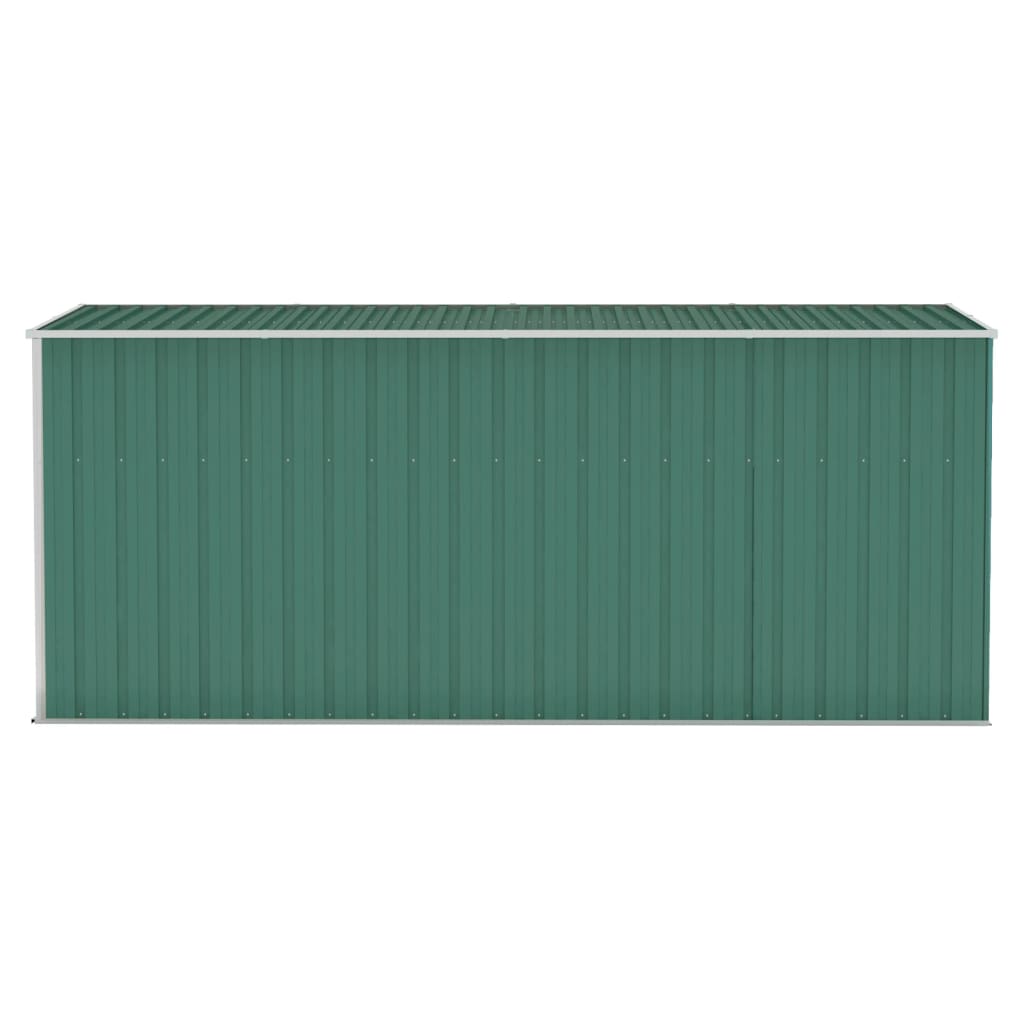 NNEVL Wall-mounted Garden Shed Green 118x382x178 cm Galvanised Steel-3