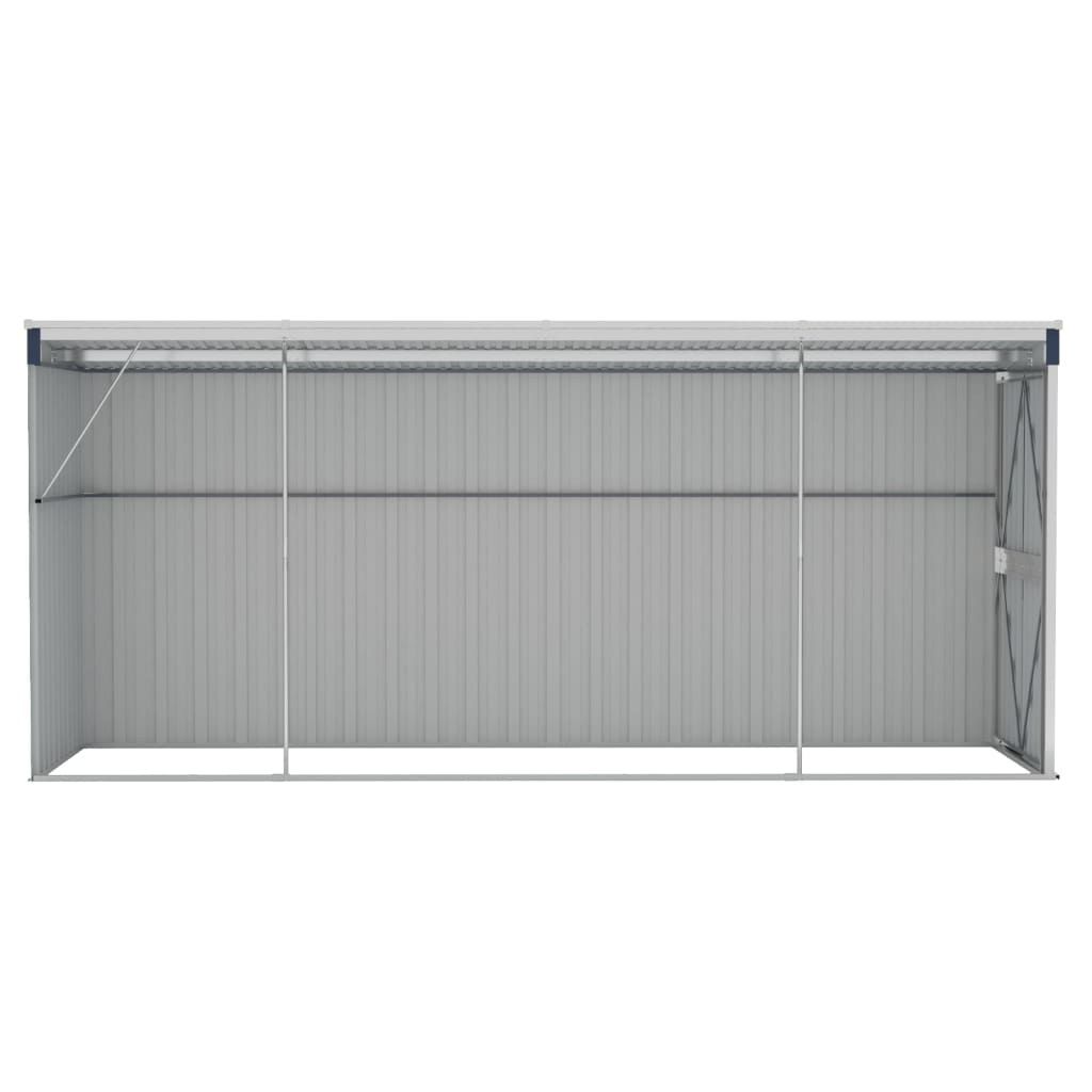 NNEVL Wall-mounted Garden Shed Anthracite 118x382x178 cm Steel-4