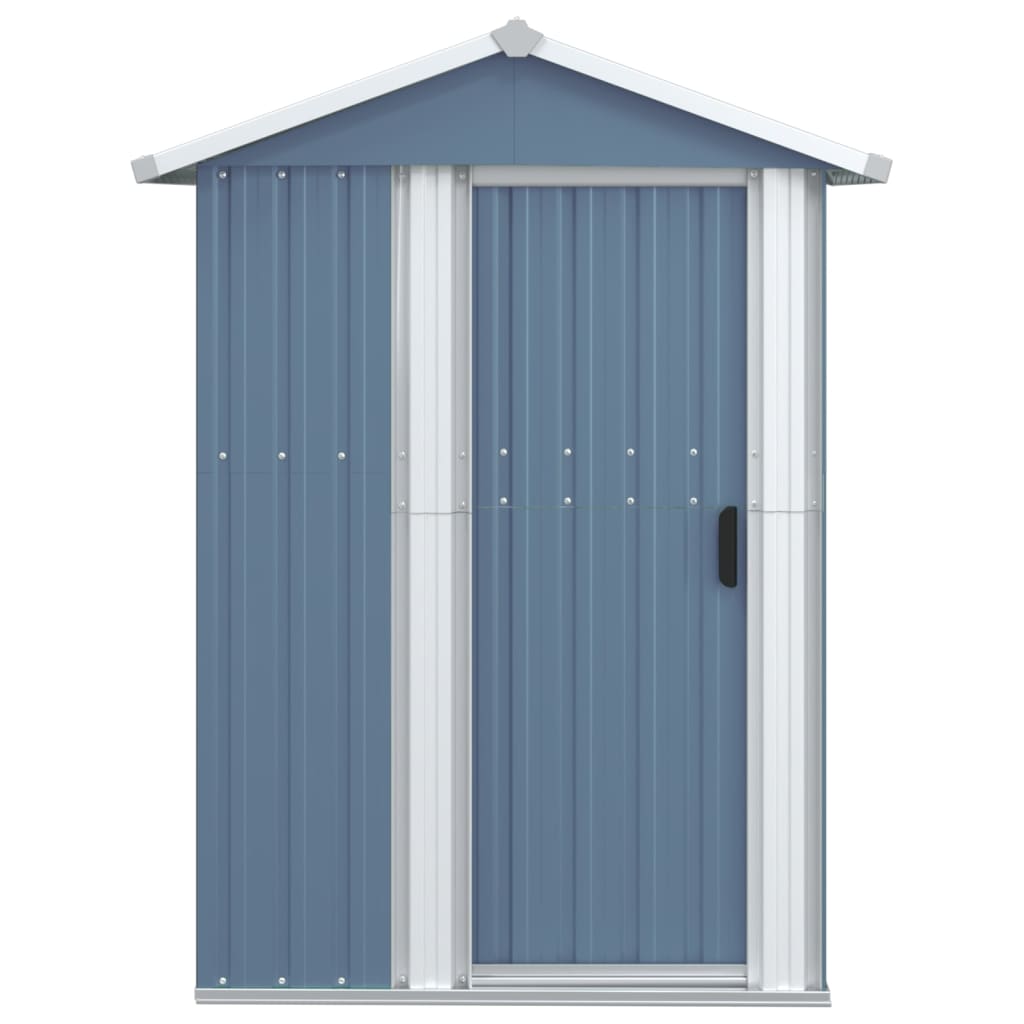 NNEVL Garden Shed Grey 126x97.5x177 cm Galvanised Steel-2
