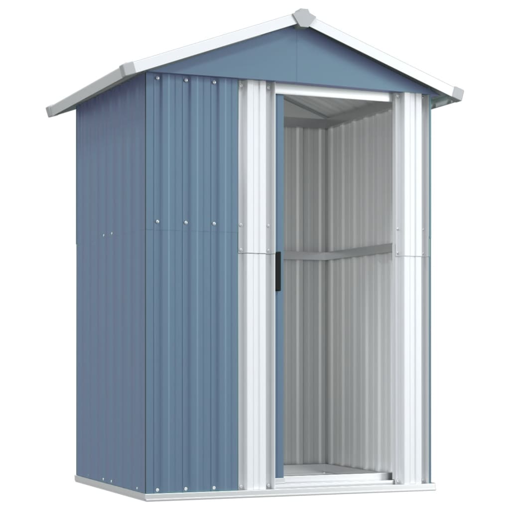 NNEVL Garden Shed Grey 126x97.5x177 cm Galvanised Steel-3