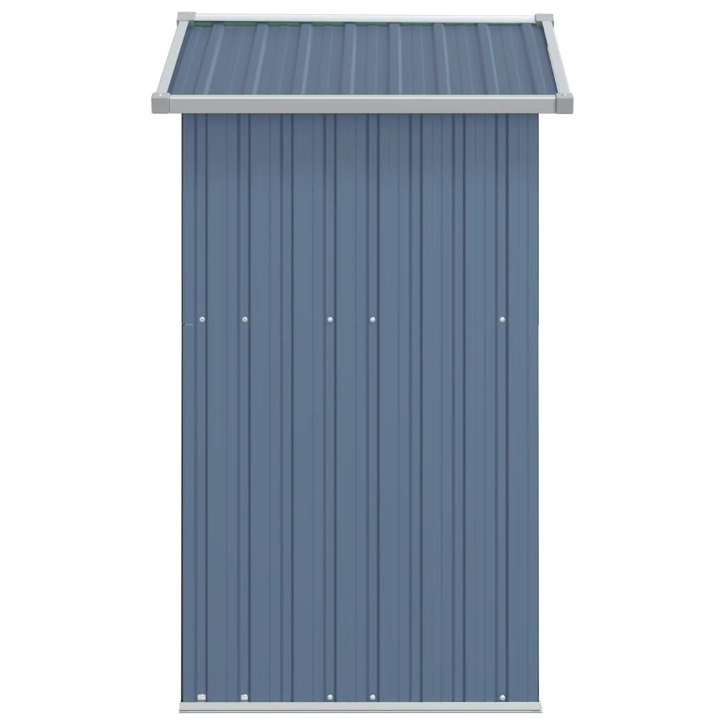 NNEVL Garden Shed Grey 126x97.5x177 cm Galvanised Steel-4