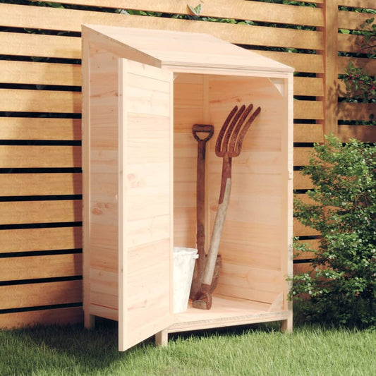 NNEVL Garden Shed 55x52x112 cm Solid Wood Fir-0