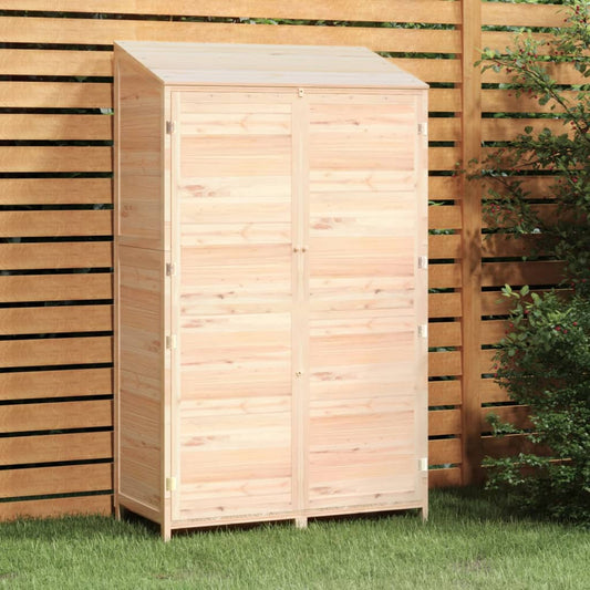 NNEVL Garden Shed 102x52x174.5 cm Solid Wood Fir-0