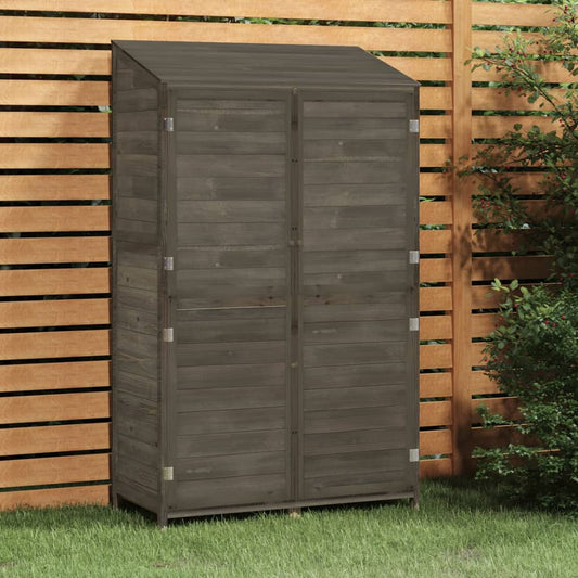 NNEVL Garden Shed Anthracite 102x52x174.5 cm Solid Wood Fir-0