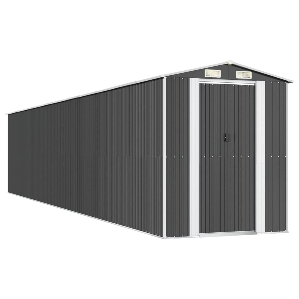 NNEVL Garden Shed Anthracite 192x1021x223 cm Galvanised Steel-1