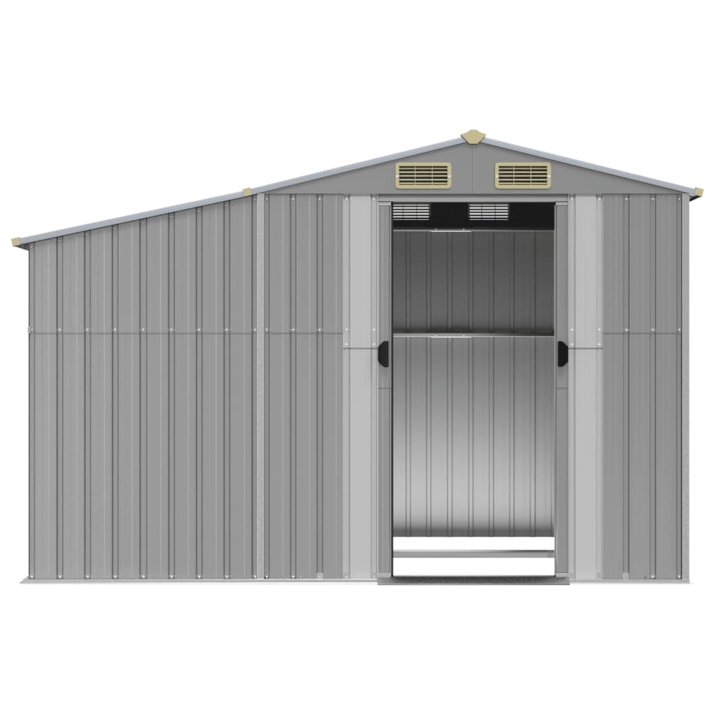 NNEVL Garden Shed Grey 277x192.5x179 cm Galvanised Steel-4
