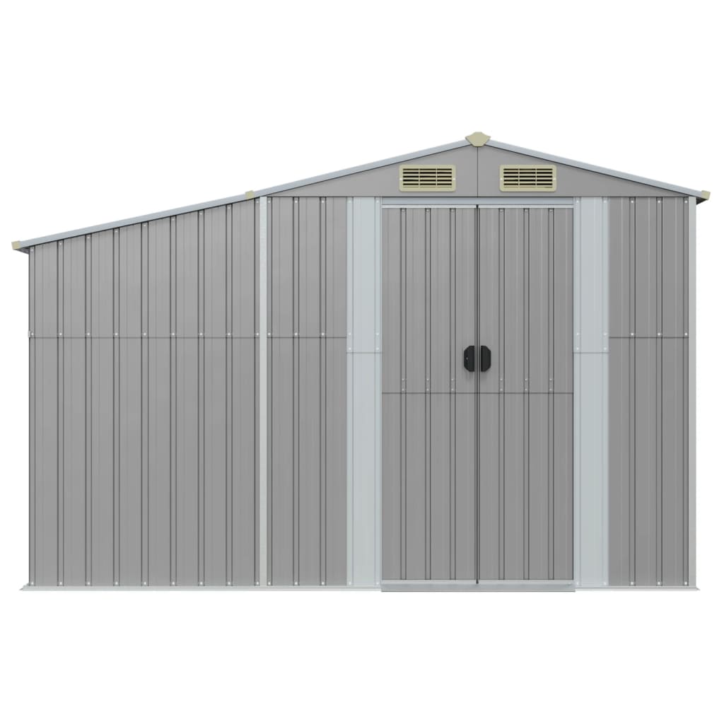 NNEVL Garden Shed Grey 277x93x179 cm Galvanised Steel-2