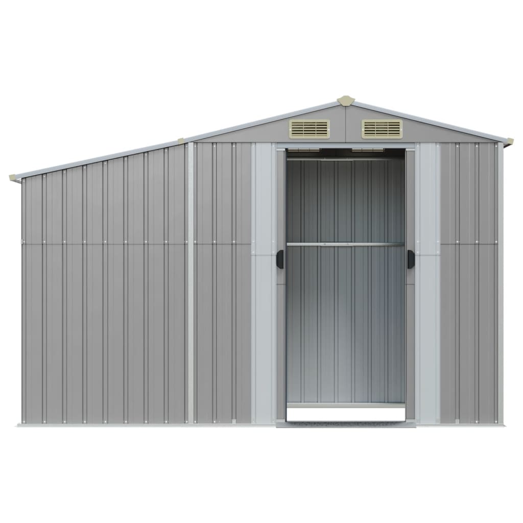 NNEVL Garden Shed Grey 277x93x179 cm Galvanised Steel-3